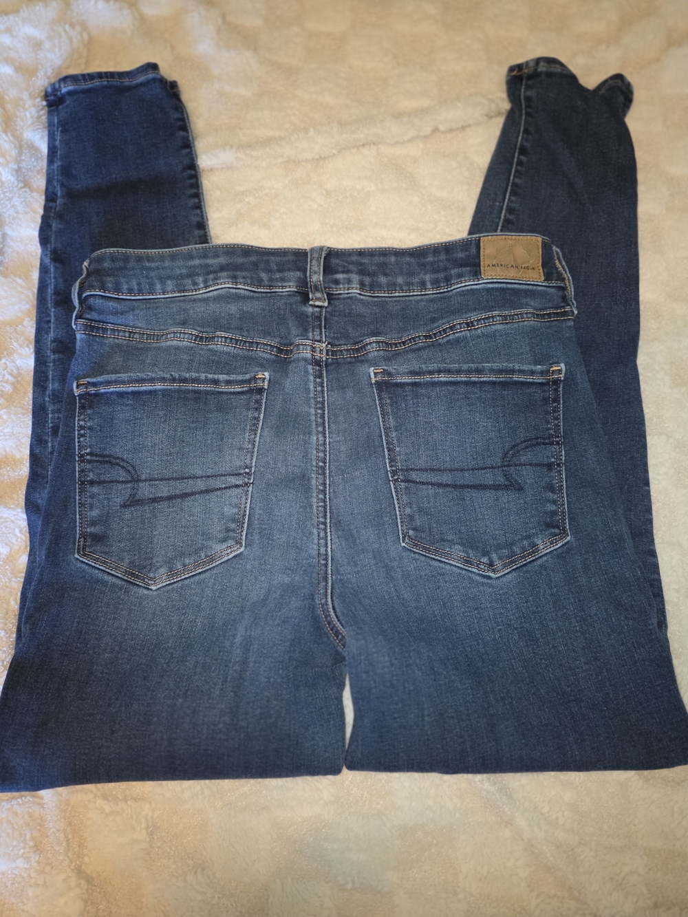 American Eagle Outfitters Women’s Mid Wash Skinny Jeans - Blue